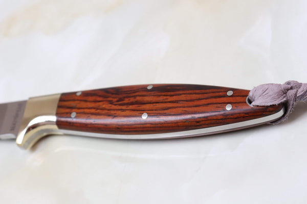 Bob Lum Hunter SC-122 Trout and Bird "Cocobolo Wood Handle" - japaneseknifedirect.mom