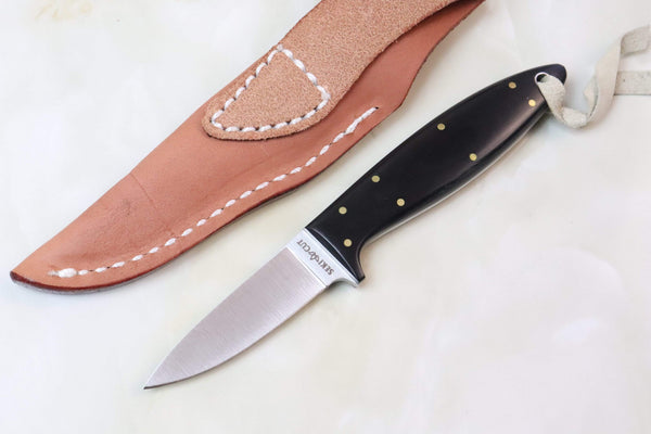 Bob Lum Hunter SC-128  Caper, Light  "Black Micarta handle" - japaneseknifedirect.mom