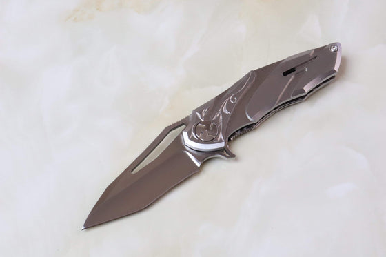 Dew Hara DH-140A "KISARAGI" 如月 "Collaboration with Custom Hand Engraver" - japaneseknifedirect.mom