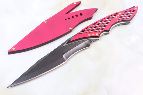 Dew Hara DH-240 "SAN"  Red Anodized Aluminum Handle - japaneseknifedirect.mom