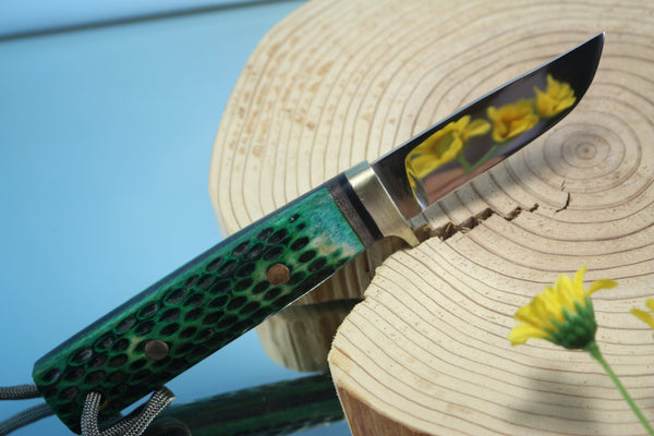 Fumio Inagaki FI-310 Cowry Utility Hunter, 2-3/4" Cowry-X Premium Powdered Hi-speed Tool steel Blade - japaneseknifedirect.mom