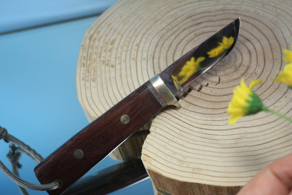 Fumio Inagaki FI-315 Cowry Utility Hunter, 2-5/8" Cowry-X Premium Powdered Hi-speed Tool steel Blade - japaneseknifedirect.mom