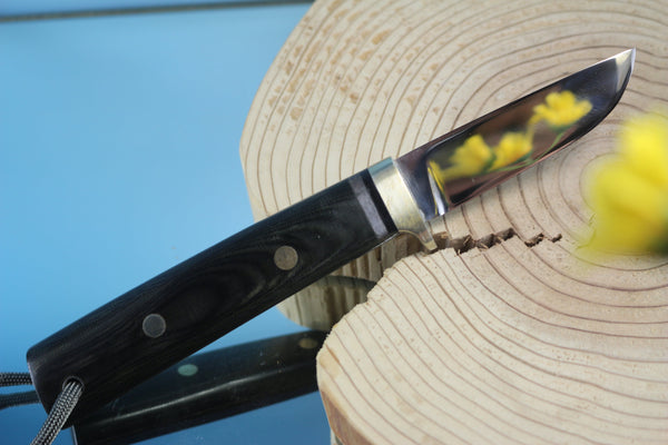 Fumio Inagaki FI-315 Cowry Utility Hunter, 2-5/8" Cowry-X Premium Powdered Hi-speed Tool steel Blade - japaneseknifedirect.mom