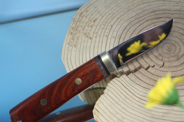 Fumio Inagaki FI-315 Cowry Utility Hunter, 2-5/8" Cowry-X Premium Powdered Hi-speed Tool steel Blade - japaneseknifedirect.mom