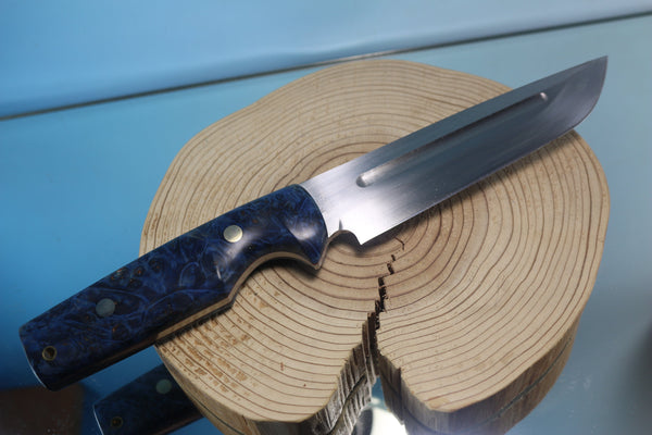 Fumio Inagaki FI-350 Bush Master, 6-1/2" ATS-34 Hamaguri-Ba Blade - japaneseknifedirect.mom