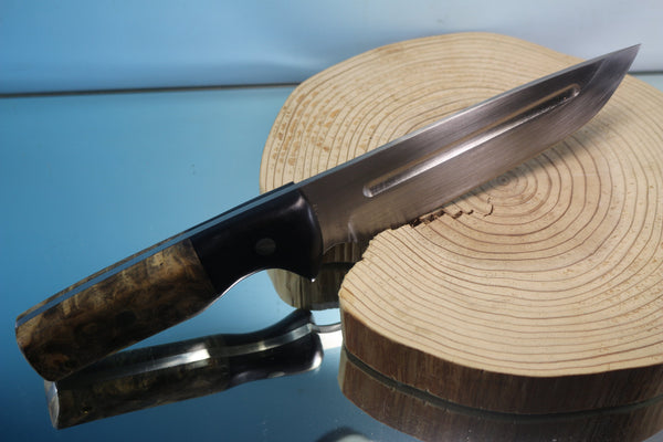Fumio Inagaki FI-350 Bush Master, 6-1/2" ATS-34 Hamaguri-Ba Blade - japaneseknifedirect.mom
