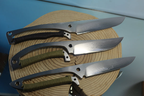 Fumio Inagaki FI-400 Skeleton Hunter, VG-10 Damascus Blade - japaneseknifedirect.mom