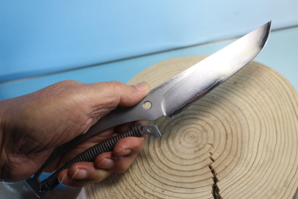 Fumio Inagaki FI-400 Skeleton Hunter, VG-10 Damascus Blade - japaneseknifedirect.mom