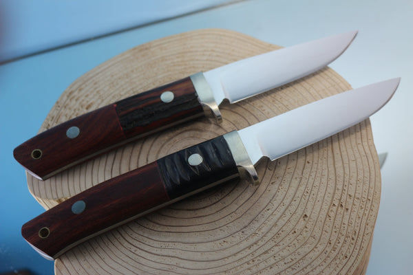 Fumio Inagaki FI-450 ZDP Drop point Hunter, 4" Hitachi ZDP-189 Premium Powdered steel Blade - japaneseknifedirect.mom