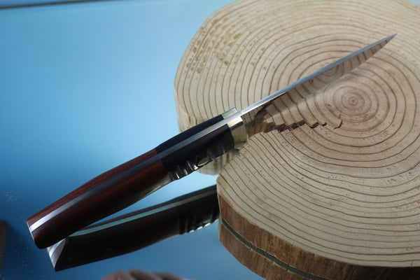 Fumio Inagaki FI-450 ZDP Drop point Hunter, 4" Hitachi ZDP-189 Premium Powdered steel Blade - japaneseknifedirect.mom