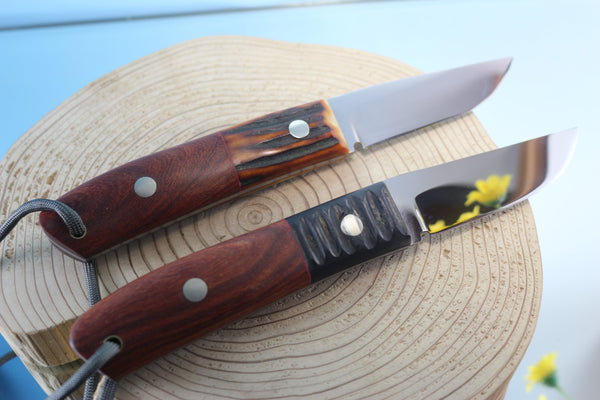 Fumio Inagaki FI-455 ZDP Drop point Hunter, 3-1/2" Hitachi ZDP-189 Premium Powdered steel Blade - japaneseknifedirect.mom