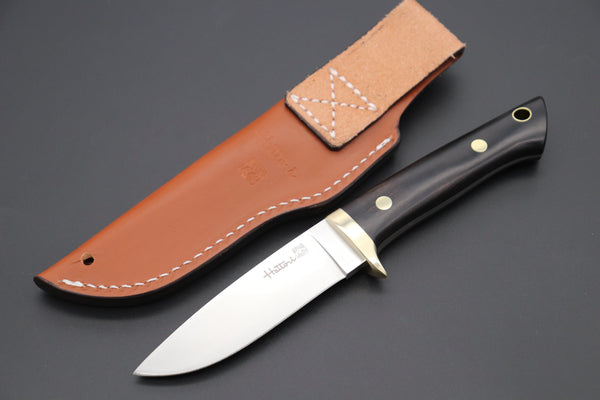 Hattori #300 Ebony Drop Point Hunter - japaneseknifedirect.mom