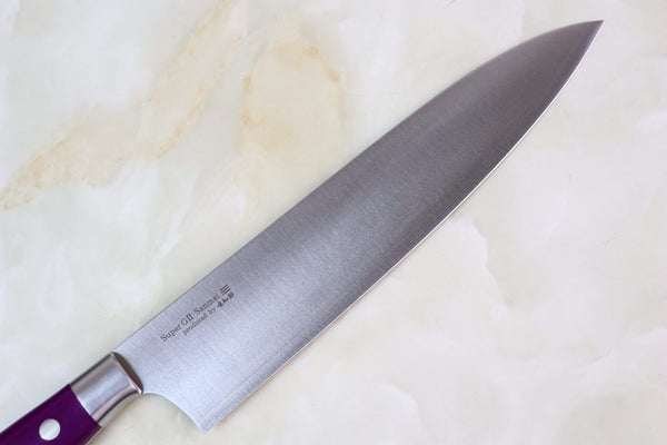 Hattori Gyuto Hattori Custom Limited Christmas Special Edition Year 2021, HSG-1SM Gyuto 210mm (8.2 Inch, Sugilite Malachite GemStone Handle)