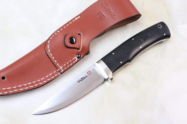 Hattori HT-70MF Urbane Hunters (Linen Micarta Handle) - japaneseknifedirect.mom