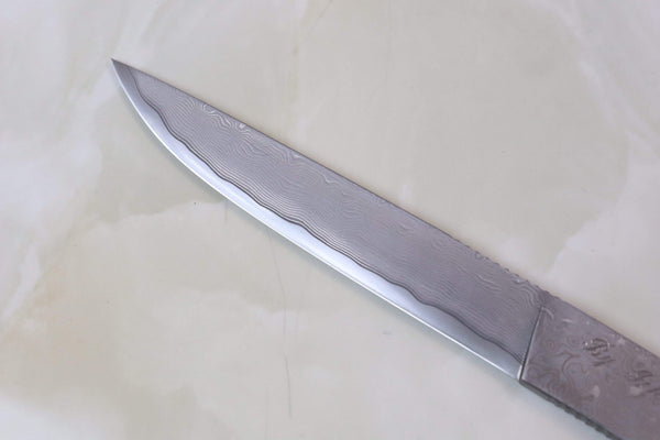 Hattori KD30-AJIME-2 Cowry X Damascus Little Utility - japaneseknifedirect.mom