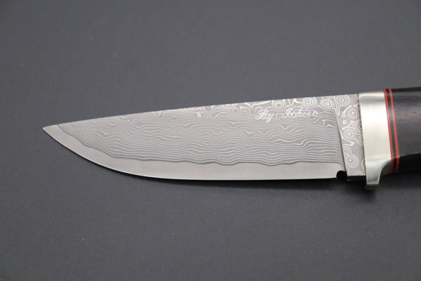Hattori KD30-HT70HE Cowry X Damascus Urbane Hunters (African Ebonywood Handle)
