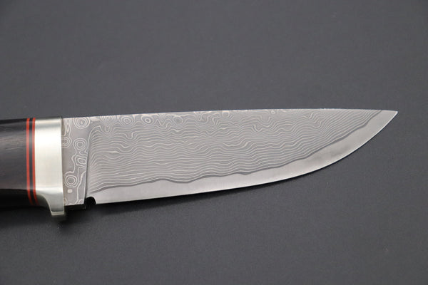 Hattori KD30-HT70HE Cowry X Damascus Urbane Hunters (African Ebonywood Handle)