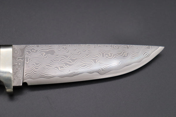 Hattori KD30-HT70MF Cowry X Damascus Urbane Hunters (Linen Micarta Handle)