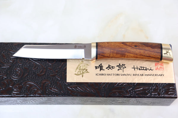 Hattori 傘 SAN-GECKO Limited Edition GECKO-05B Classic Tanto (Desert Ironwood Handle)