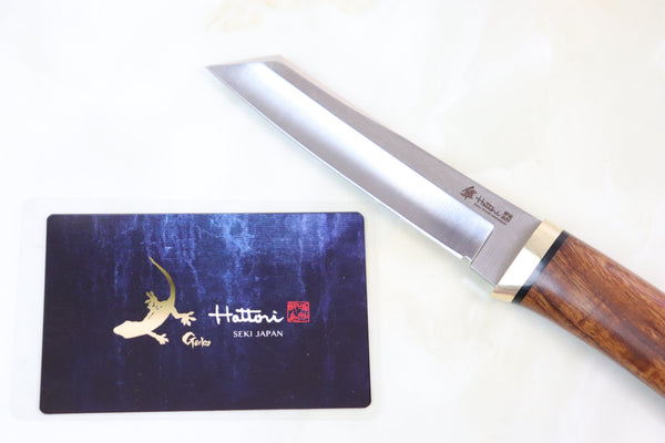 Hattori 傘 SAN-GECKO Limited Edition GECKO-05B Classic Tanto (Desert Ironwood Handle)