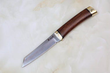 Hattori 傘 SAN-GECKO Limited Edition GECKO-05C Classic Tanto (Desert Ironwood Handle) - japaneseknifedirect.mom
