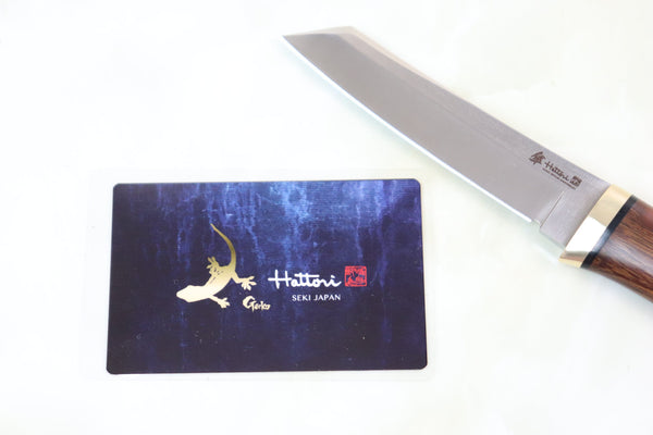 Hattori 傘 SAN-GECKO Limited Edition GECKO-05C Classic Tanto (Desert Ironwood Handle) - japaneseknifedirect.mom