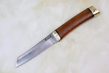Hattori 傘 SAN-GECKO Limited Edition GECKO-05F Classic Tanto (Desert Ironwood Handle) - japaneseknifedirect.mom