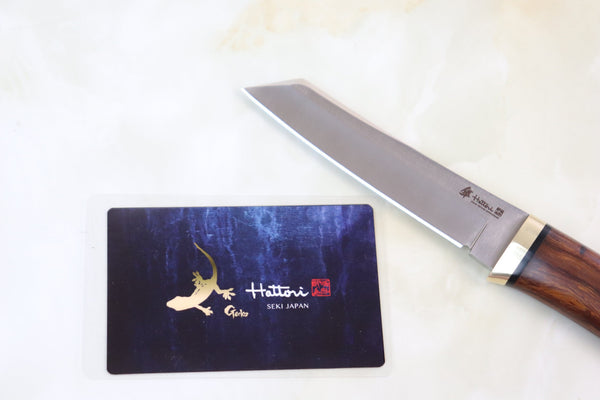 Hattori 傘 SAN-GECKO Limited Edition GECKO-05G Classic Tanto (Desert Ironwood Handle)