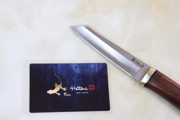 Hattori 傘 SAN-GECKO Limited Edition GECKO-05H Classic Tanto (Desert Ironwood Handle)