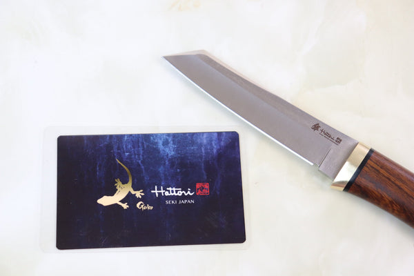 Hattori 傘 SAN-GECKO Limited Edition GECKO-05N Classic Tanto (Desert Ironwood Handle)