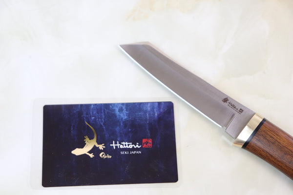 Hattori 傘 SAN-GECKO Limited Edition GECKO-05O Classic Tanto (Desert Ironwood Handle)