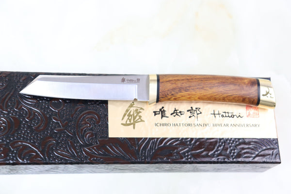 Hattori 傘 SAN-GECKO Limited Edition GECKO-05P Classic Tanto (Desert Ironwood Handle)
