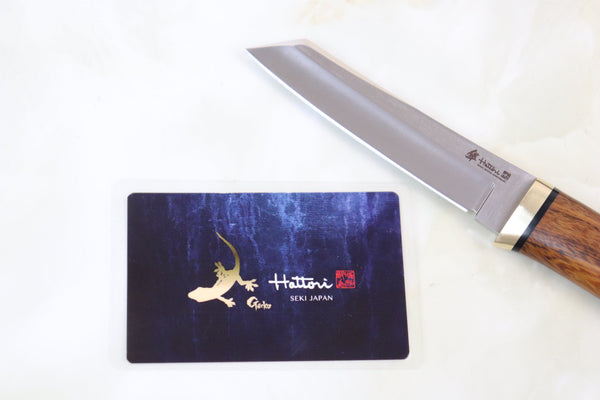 Hattori 傘 SAN-GECKO Limited Edition GECKO-05P Classic Tanto (Desert Ironwood Handle)