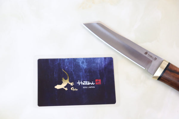 Hattori 傘 SAN-GECKO Limited Edition GECKO-05Q Classic Tanto (Desert Ironwood Handle) - japaneseknifedirect.mom