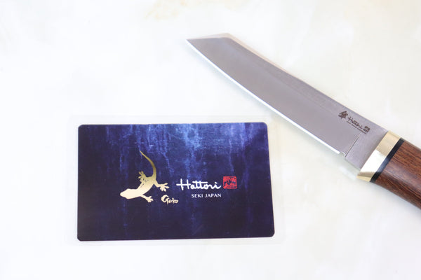 Hattori 傘 SAN-GECKO Limited Edition GECKO-05R Classic Tanto (Desert Ironwood Handle)