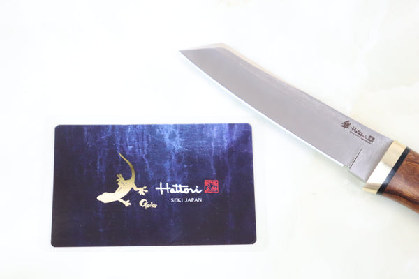 Hattori 傘 SAN-GECKO Limited Edition GECKO-05S Classic Tanto (Desert Ironwood Handle) - japaneseknifedirect.mom