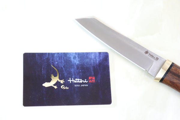Hattori 傘 SAN-GECKO Limited Edition GECKO-05V Classic Tanto (Desert Ironwood Handle) - japaneseknifedirect.mom
