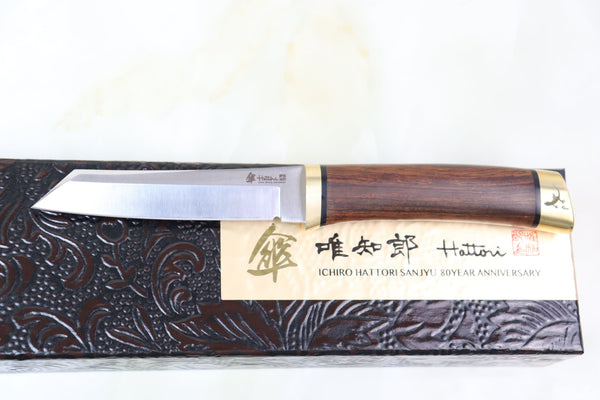 Hattori 傘 SAN-GECKO Limited Edition GECKO-05W Classic Tanto (Desert Ironwood Handle)