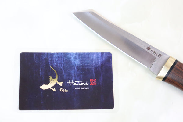 Hattori 傘 SAN-GECKO Limited Edition GECKO-05W Classic Tanto (Desert Ironwood Handle)