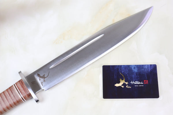 Hattori 傘 SAN-GECKO Limited Edition GECKO-13 Brown Bowie Hunter (Convex Ground)