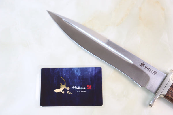 Hattori 傘 SAN-GECKO Limited Edition GECKO-16 Premium Big Fighter (Tagayasan Wood Handle) - japaneseknifedirect.mom