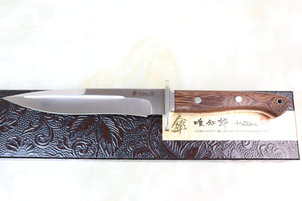 Hattori 傘 SAN-GECKO Limited Edition GECKO-16 Premium Big Fighter (Tagayasan Wood Handle) - japaneseknifedirect.mom