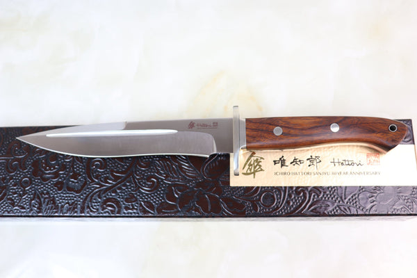 Hattori 傘 SAN-GECKO Limited Edition GECKO-17 Premium Big Fighter (Desert Ironwood Handle with Black Spacer)