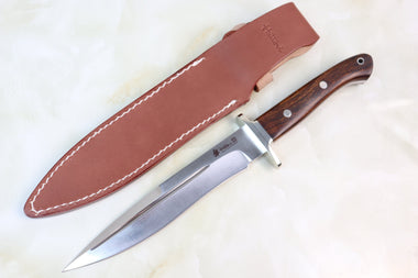 Hattori 傘 SAN-GECKO Limited Edition GECKO-18 Premium Big Fighter (Desert Ironwood Handle with Red Spacer between tang and Ironwood)