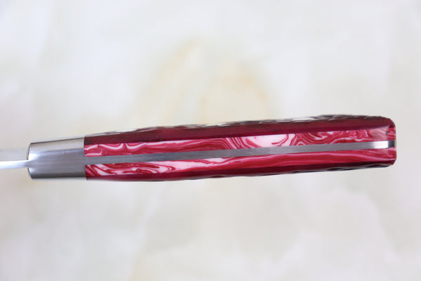 Hattori 傘 SAN-GECKO Limited Edition GECKO-3SO Gyuto 210mm (8.2 Inch, Purple Color Jigged Bone Handle)