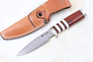 Hattori 傘 SAN Limited Edition SAN-17 Cowry-X Damascus "WILD ROAD HUNTER PREMIUM S" - japaneseknifedirect.mom