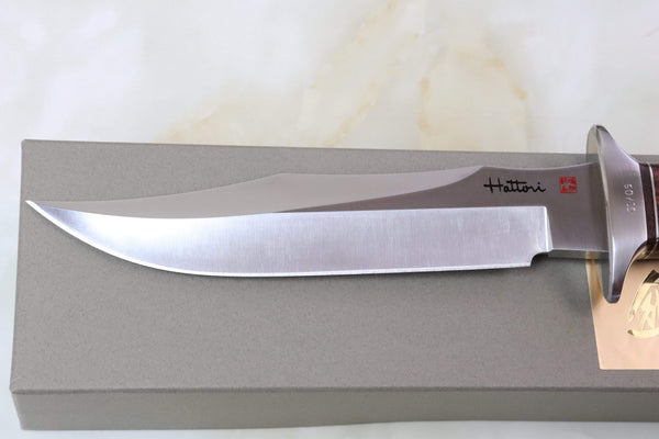 Hattori 傘 SAN Limited Edition SAN-27 S.O.G. Bowie Knife, “Hattori Black Edition” - japaneseknifedirect.mom