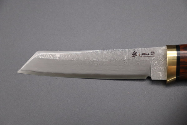 Hattori 傘 SAN Limited Edition SAN-58A "Cowry X Damascus Classic Tanto"