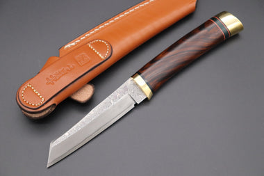 Hattori 傘 SAN Limited Edition SAN-58A "Cowry X Damascus Classic Tanto"