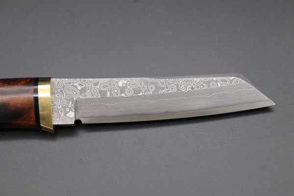 Hattori 傘 SAN Limited Edition SAN-58B "Cowry X Damascus Classic Tanto"